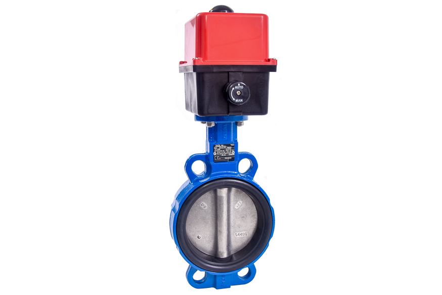 Butterfly valve cast iron GGG40 EPDM type wafer with electric actuator -  Fluxer website