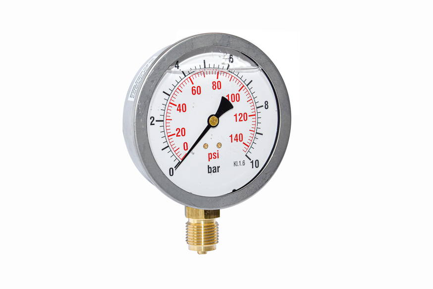 Stainless Steel Bourdon Tube Pressure Gauge With Glycerine - 1/2" (BSPT ...